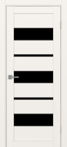 Полотно Турин 526АПП max SB лакобель чёрный бежевый Цвет Бежевый Размер 700х2000мм Покрытие Экошпон Стекло Черное