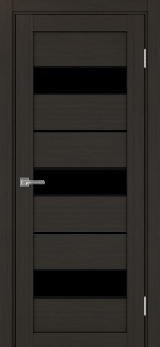 Полотно Турин 526АПП max SB лакобель чёрный венге Цвет Венге Размер 600х2000мм Покрытие Экошпон Стекло Черное