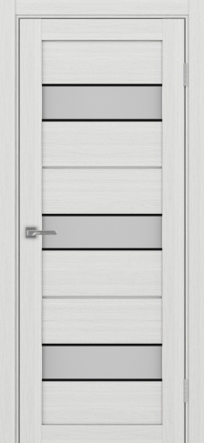 Полотно Турин  526АПС SB ясень серебристый Цвет Ясень серебристый Размер 800х2000мм Покрытие Экошпон Стекло Матовое