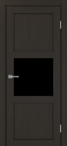 Полотно Турин 530.121 венге Цвет Венге Размер 600х2000мм Покрытие Экошпон Стекло Черное