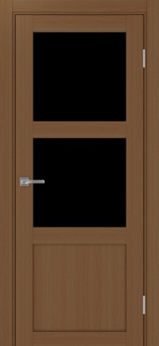 Полотно Турин  530.221 орех Цвет Орех Размер 600х2000мм Покрытие Экошпон Стекло Черное