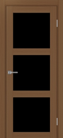 Полотно Турин  530.222 орех Цвет Орех Размер 800х2000мм Покрытие Экошпон Стекло Черное