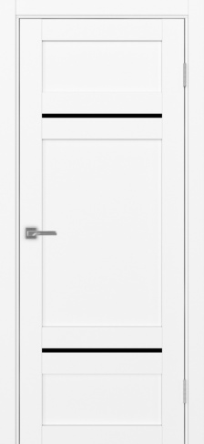 Полотно Турин  532.12121 белый снежный Цвет Белый снежный Размер 700х2000мм Покрытие Экошпон Стекло Черное