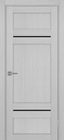 Полотно Турин  532.12121 дуб серый Цвет Дуб серый Размер 700х2000мм Покрытие Экошпон Стекло Черное