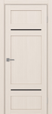 Полотно Турин  532.12121 ясень перламутровый Цвет Ясень перламутр Размер 600х2000мм Покрытие Экошпон Стекло Черное