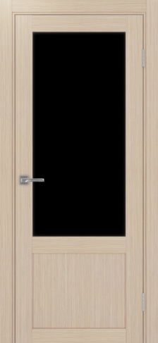 Полотно Турин 540ПФ.21 лакобель чёрный дуб белёный Цвет Дуб белёный Размер 800х2000мм Покрытие Экошпон Стекло Черное