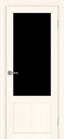 Полотно Турин 540ПФ.21 лакобель чёрный ясень светлый Цвет Ясень светлый Размер 800х2000мм Покрытие Экошпон Стекло Черное