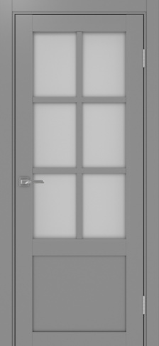 Полотно Турин 541ПФ.21 мателюкс серый Цвет Серый Размер 800х2000мм Покрытие Экошпон Стекло Матовое