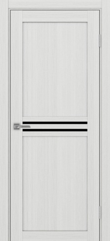 Полотно Турин 552 ясень серебристый Цвет Ясень серебристый Размер 700х2000мм Покрытие Экошпон Стекло Черное