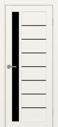 Полотно Турин 554 бежевый Цвет Бежевый Размер 800х2000мм Покрытие Экошпон Стекло Черное