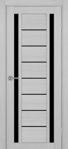 Полотно Турин 558 дуб серый Цвет Дуб серый Размер 800х2000мм Покрытие Экошпон Стекло Черное