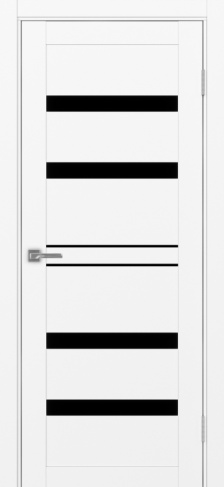 Полотно Турин 561 белый снежный Цвет Белый снежный Размер 700х2000мм Покрытие Экошпон Стекло Черное