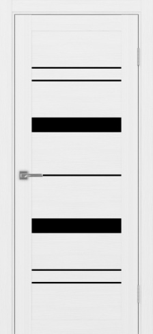 Полотно Турин 562 белый лёд Цвет Белый лёд Размер 700х2000мм Покрытие Экошпон Стекло Черное